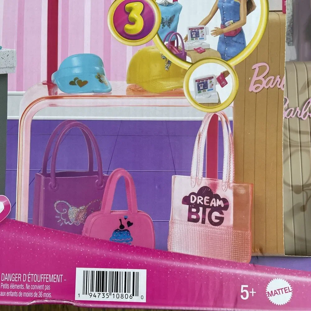 BARBIE Play set You Can Be Anything Make And Sell Boutique 20+ Pcs One Doll NIB